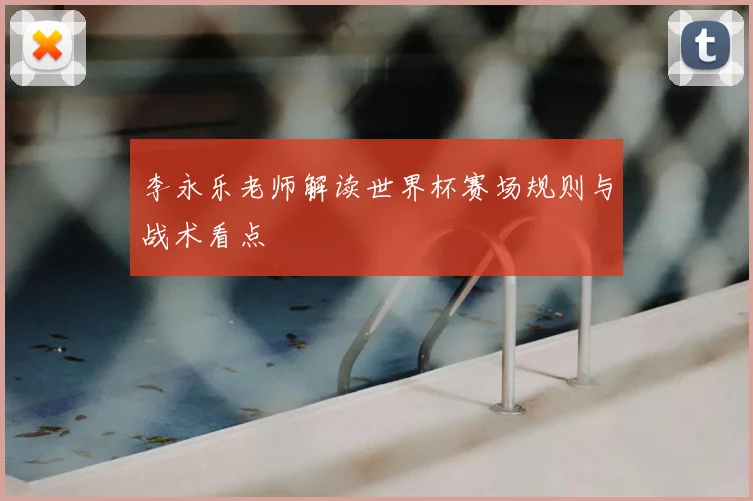 李永乐老师解读世界杯赛场规则与战术看点